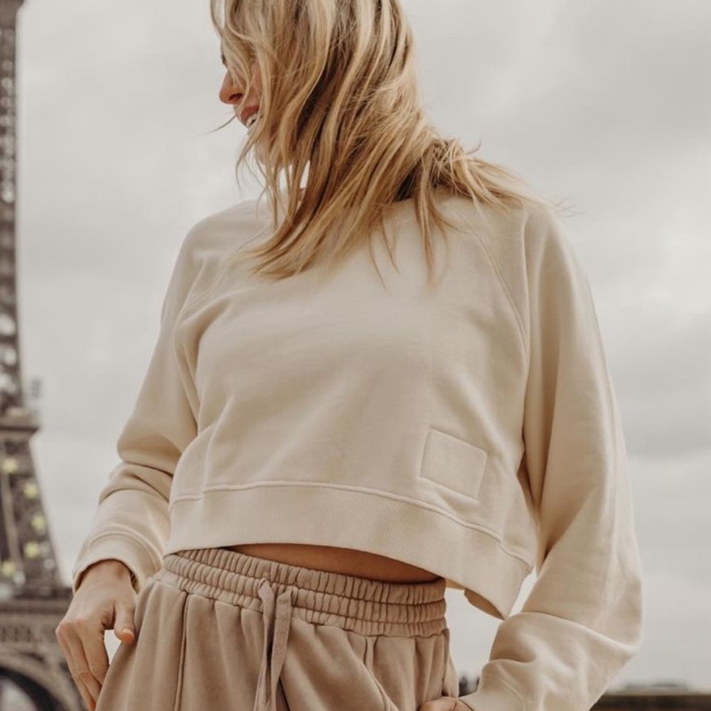 Daily drills cropped crewneck sweatshirt XS/S